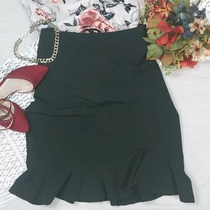 Flirty Feminine Pencil Skirt w/ Ruffle Workwear